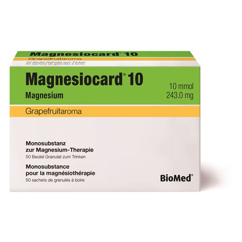 Magnesiocard 10 mmol Grapefruit 50 X 5 g Granulat