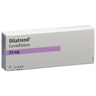 Дилатренд 25 мг 30 таблеток