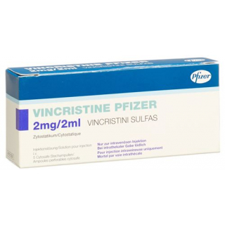 Винкристин Пфайзер 2 мг / 2 мл 5 флаконов по 2 мл