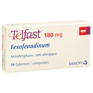 Телфаст 180 мг 10 таблеток