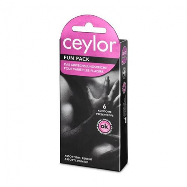 Презервативы Ceylor Fun Pack с резервуаром, 6 шт.