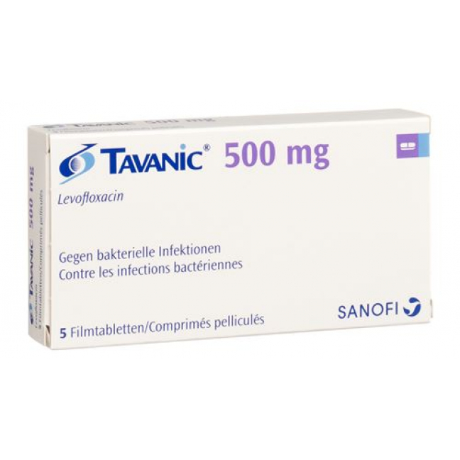Таваник 500 мг 5 таблеток 