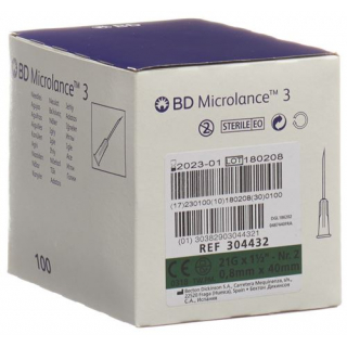 BD Microlance 3 Injektionskanule 0.80x40мм Grun 100 X