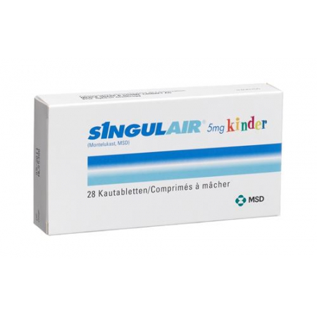 Сингуляр 5 мг 28 жевательных таблеток для детей