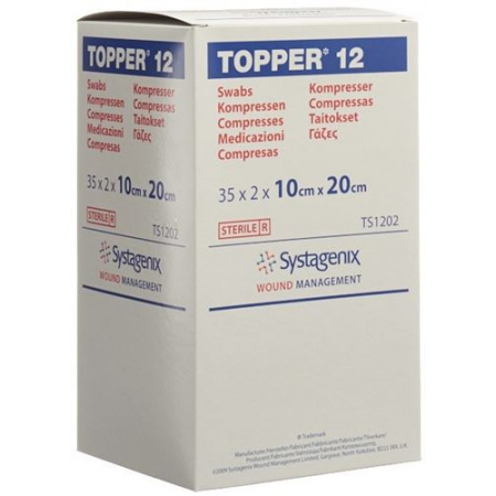 Topper 12 Einmal-Kompressen 10x20см стерильный 35 пакетиков a 2 штуки