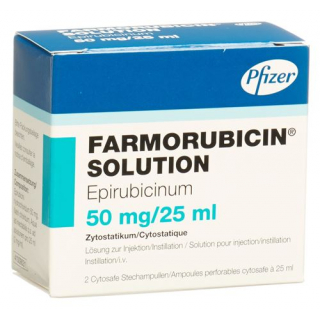 Farmorubicin 50 mg 2 X 25 ml
