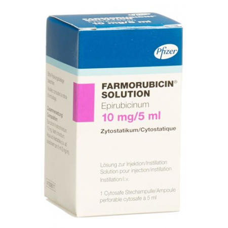 Фарморубицин раствор для инъекций 10 мг / 5 мл 1 ампула