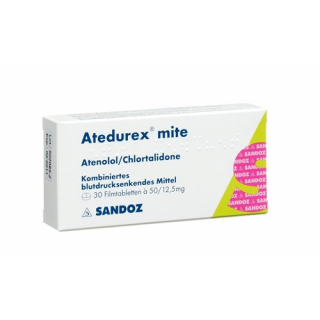 Атедурекс Мите 50/12,5 мг 30 таблеток покрытых оболочкой