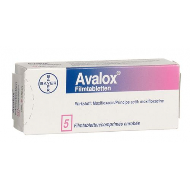 Авалокс 400 мг 5 таблеток покрытых оболочкой 