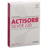 Let’s Protect Actisorb Silver 220 Kohleverband 9.5x6.5см 10 штук