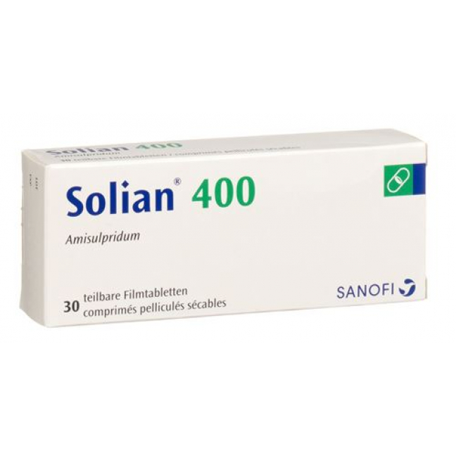 Солиан 400 мг 30 таблеток покрытых оболочкой