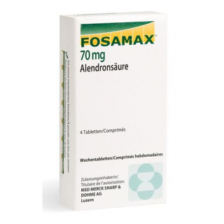 Фосамакс 70 мг 4 еженедельные таблетки