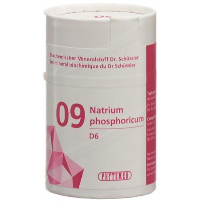 Phytomed Schussler Nr. 9 Natr Phos в таблетках, D 6 100г