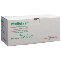 Бинт Mollelast еластичний фіксуючий 8смх4м білий 100 шт