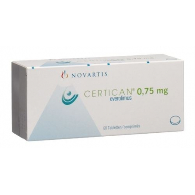 Certican 0.75 mg 6 X 10 tablets