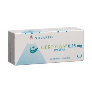 Certican 0.25 mg 6 X 10 tablets