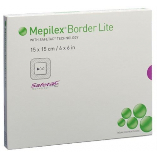 Mepilex Border Lite Silkonschaumve 15x15см 5 штук