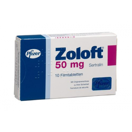 Золофт 50 мг 10 таблеток покрытых оболочкой 