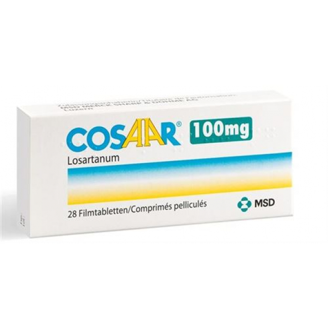 Cosaar 100 mg 28 filmtablets