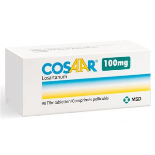 Козаар 100 мг 98 таблеток покрытых оболочкой 