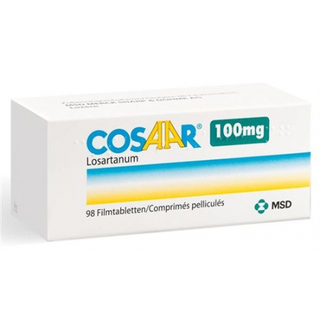Козаар 100 мг 98 таблеток покрытых оболочкой 