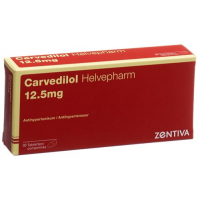 Карведилол Хелвефарм 12,5 мг 30 таблеток