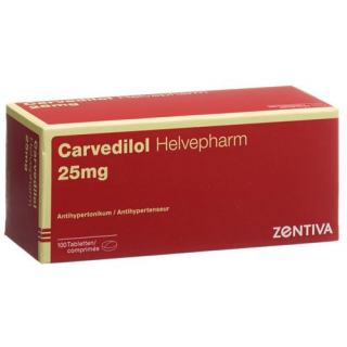 Карведилол Хелвефарм 25 мг 100 таблеток