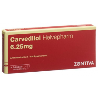Карведилол Хелвефарм 6,25 мг 14 таблеток
