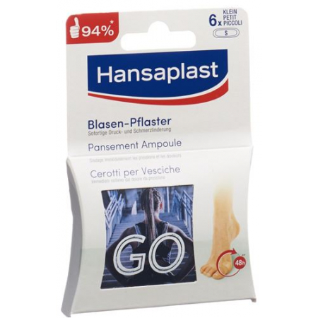 Hansaplast Foot expert SOS Blasen-Pflaster 6 штук klein fur Zehen