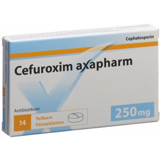 Цефуроксим Аксафарм 250 мг 14 таблеток покрытых оболочкой 