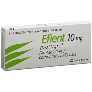 Эфиент 10 мг 28 таблеток покрытых оболочкой