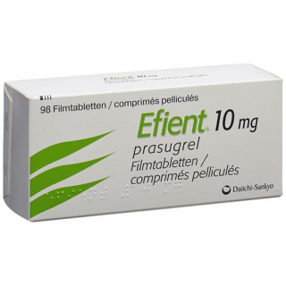 Эфиент 10 мг 98 таблеток покрытых оболочкой