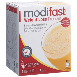 Модифаст программа потери веса напиток банановый 8x55 грамм