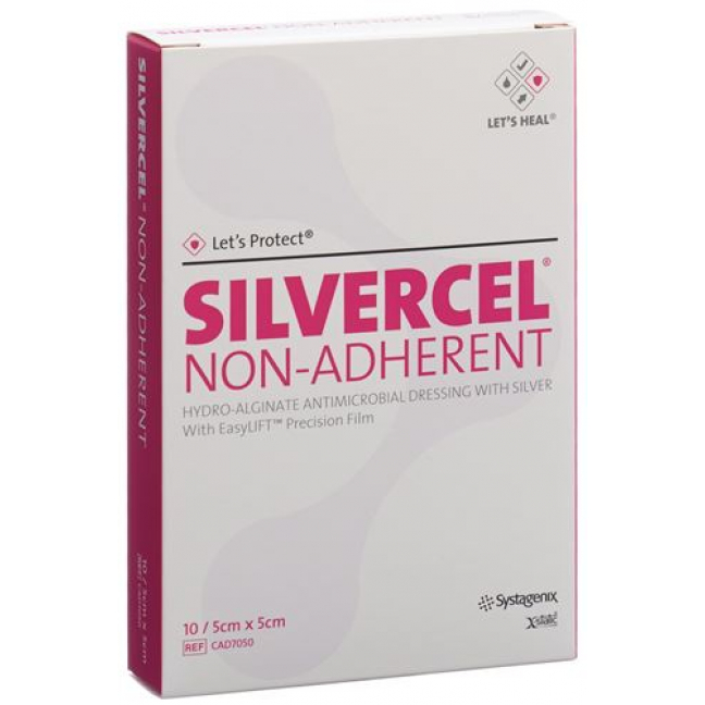 Let’s Protect Silvercel Non-Adherent Wundauflage 5x5см 10 штук