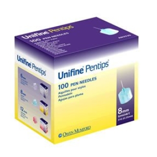 Голки для ручок Unifine Pentips 8 мм 100 шт
