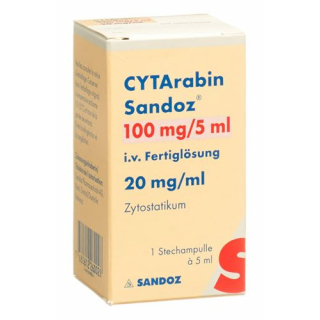 Цитарабин Сандоз раствор для инъекций 100 мг / 5 мл флакон 5 мл 