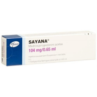 Саяна суспензия для инъекций 104 мг / 0,65 мл 1 предварительно заполненный шприц