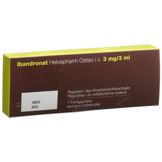 Ибандронат Хелвефарм Остео 3 мг / 3 мл 1 предварительно заполненный шприц 3 мл