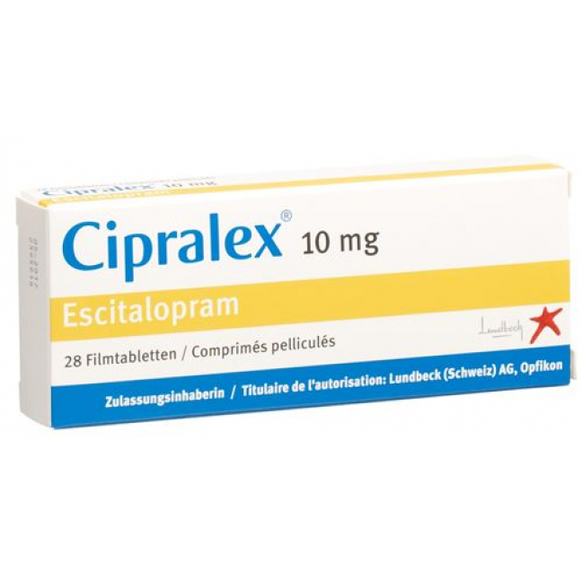 Ципралекс 10 мг 28 таблеток покрытых оболочкой 