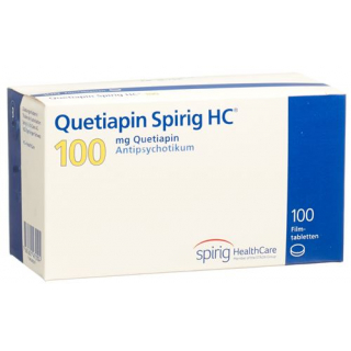 Кветиапин Спириг 100 мг 100 таблеток покрытых оболочкой 