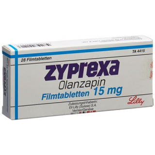 Зипрекса 15 мг 28 таблеток покрытых оболочкой