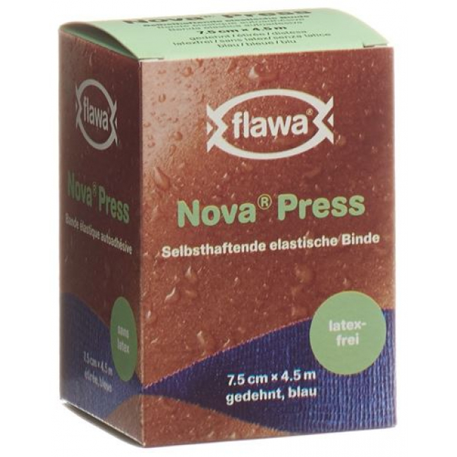 Flawa Nova Press самоклеющиеся бинт 7.5смx4.5m Blau