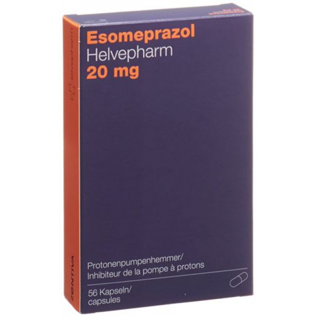 Эзомепразол Хелвефарм 20 мг 56 капсул