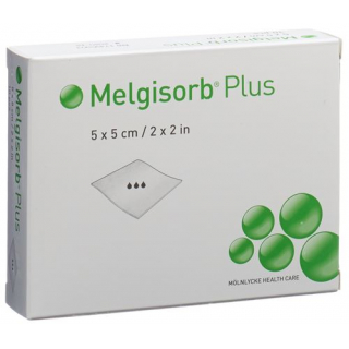 Melgisorb Plus Alginat-Verband 5x5см стерильный 10 штук