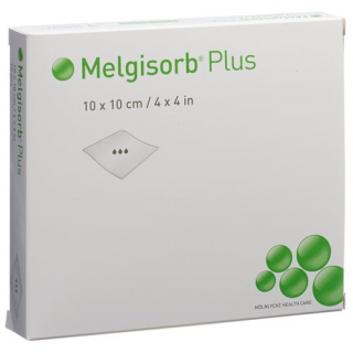 Melgisorb Plus Alginat-Verband 10x10см стерильный 10 штук
