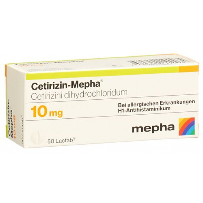 Цетиризин Мефа 10 мг 50 таблеток покрытых оболочкой