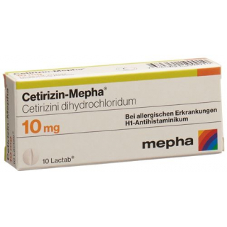 Цетиризин Мефа 10 мг 10 таблеток покрытых оболочкой
