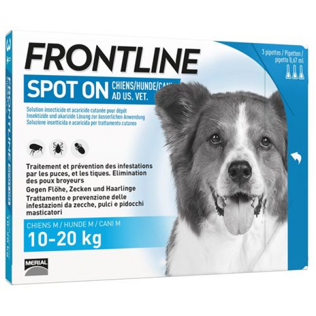 Frontline Spot On Hund M Liste D 3x 1.34мл