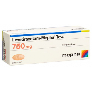 Леветирацетам Мефа Тева 750 мг 30 таблеток покрытых оболочкой