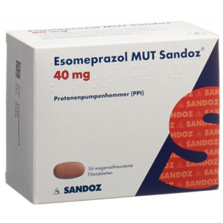 Эзомепразол МУТ Сандоз 40 мг 56 таблеток покрытых оболочкой